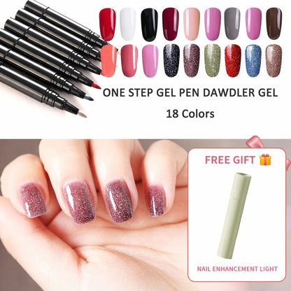 💅 Limited Time Buy 1 Get 1 Free - £6.99! ✨One Step Nail Gel Pen🎨Free handheld mini UV nail lamp💡