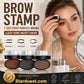 ✨Buy 1 Get 1 Free -ONLY ￡7.99!!🖌️50K+ Sold!!!🖤Eyebrow Stamp Powder Kit with Applicator Brush, One Press Perfect Brow Stamp, Waterproof Long Lasting 24H Wear Eyebrow Makeup for Lazy Daily Salon-Like Brows