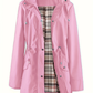 🧥LIMITED TIME 60% OFF🌧️Women's Checkered Lining Waterproof Windbreaker