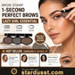 ✨Buy 1 Get 1 Free -ONLY ￡7.99!!🖌️50K+ Sold!!!🖤Eyebrow Stamp Powder Kit with Applicator Brush, One Press Perfect Brow Stamp, Waterproof Long Lasting 24H Wear Eyebrow Makeup for Lazy Daily Salon-Like Brows