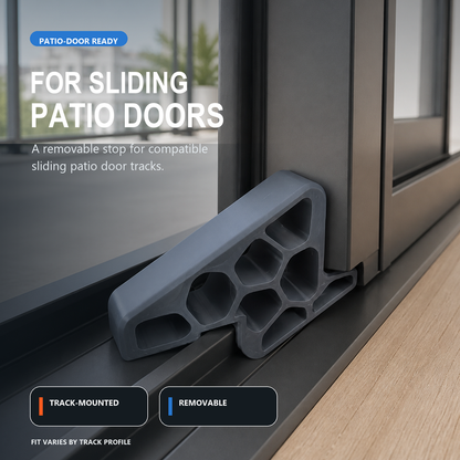 🔥 50% OFF! 🚪 Secure Track Door Stop | Strong Sliding Door Security Stopper | Helps Prevent Unwanted Door Movement | Easy-to-Use Home Security Solution ✨