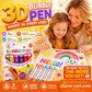🎨 60% OFF 🎅| 3D Bubble Drawing Pens – Heat-Activated Puffy Art Set