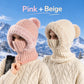 ❄️ 50% OFF – Women's 3-in-1 Knitted Beanie, Scarf & Face Cover | Warm Winter Outdoor Set