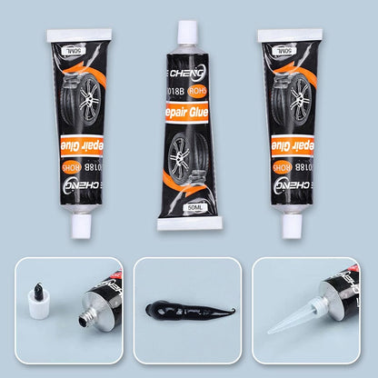 🔥Last Day Promotion - buy 1 get 3 pcs!!🔥Waterproof & High Temperature Resistant Tire Repair Glue