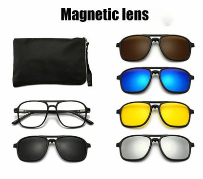 ✨Limited Time Offer✨ Replaceable lens 6 -in -1 Sunglasses Set