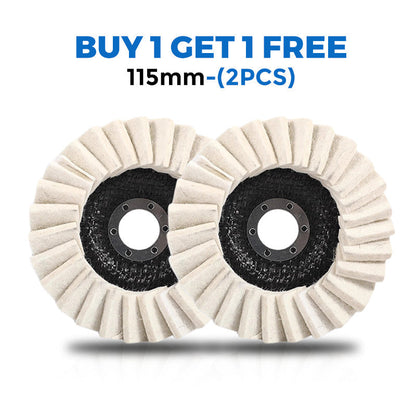 🔥⚙️ BUY 1 GET 1 FREE! 🔥⚙️ Wool Felt Flap Polishing Disc – High-Performance, Fine Polishing & Long-Lasting Use ✨