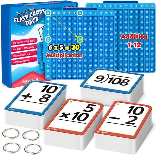 🔥Math Flash Cards + Math Board