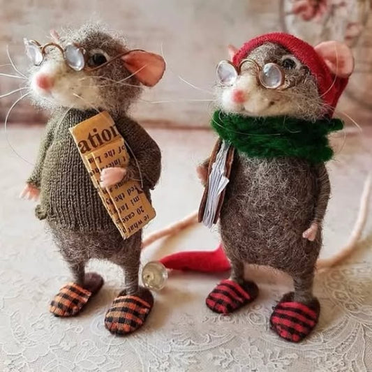 🔥Last day sale 75% off🔥Cute Felt Mouse Ornament