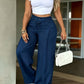 ⏳ LAST DAY SALE ONLY £15.99! 👖 Women’s High-Waisted Straight-Leg Trousers | Front Seam Detail & Elasticated Waist | Smart, Comfortable & Easy to Style ✨