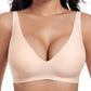💜💜Jelly Wireless Womens Comfortable Wireless Bras Push Up Bralettes Seamless Tshirts Bras Deep V Everyday Bras