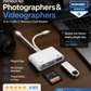 🎁2026 New Arrivals 50% OFF💥🔌 3-in-1 USB-C Memory Card Reader . Read SD, microSD & CF cards – plug & play, fast transfer. 🔥📱