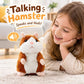🐹 Last Day Special Price £9.99! Free Shipping！✨Talking Hamster Plush – repeats whatever you say, auto head-shaking, hilarious fun for kids & adults.🎁