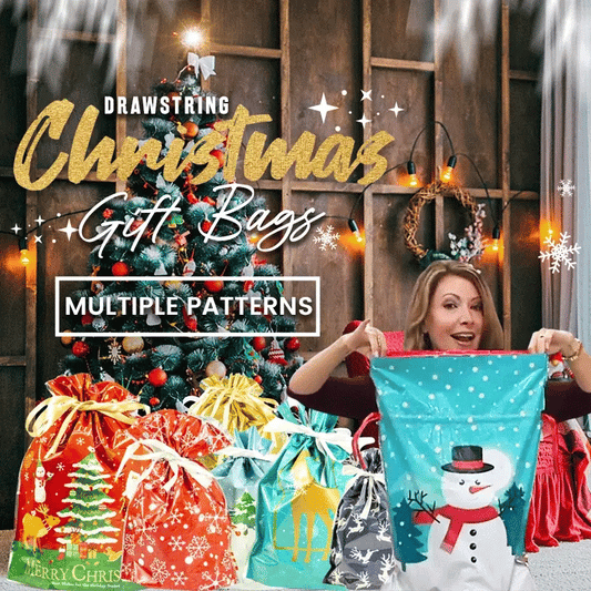 🏆 50K+ SOLD! 🎄 CHRISTMAS SALE – 49% OFF 🎁 Drawstring Christmas Gift Bags – Biodegradable, Quick & Mess-Free