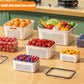 🔥50% OFF TODAY! 🍓 3-Piece Fruit Container Set 🥝 Removable Colander, Leak-Proof & Stackable ✨ Perfect for Storing, Washing & Keeping Fruit Fresh 🧊