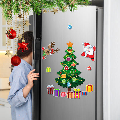 🎄 49% OFF! 🎅 Christmas-Themed Magnetic Stickers | Festive Reusable Decorations | Easy Christmas Decor for Fridge, Doors & Home ✨
