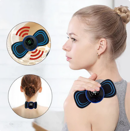 🔥BLACK FRIDAY SALE - BUY 1 GET 1 FREE!🔥Portable Massager with 8 Modes and LCD Screen - Mini Muscle Stimulator for Pain Relief