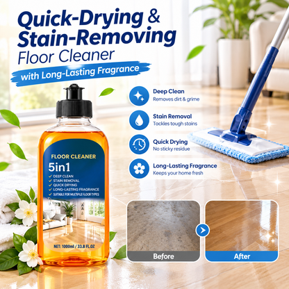 🔥 50% OFF 🧼 Quick-Dry Floor Cleaner – Tough Stain Removal & Fresh Fragrance