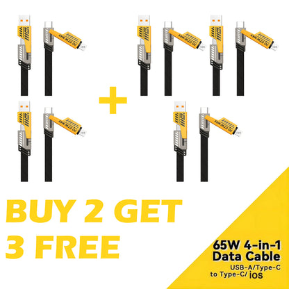 ⚡️💪BUY 1 GET 1 FREE!!⚡️💪4 in 1 PD 27W 65W Fast Charging Cable🔋