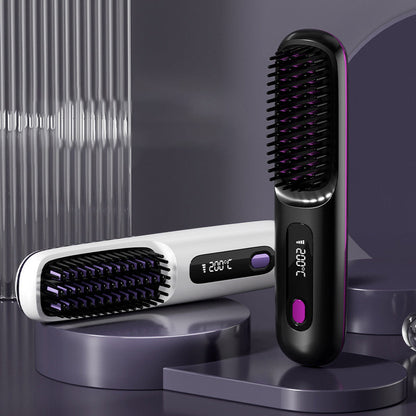 💥HOT SALE 50% OFF💥Wireless Ceramic Heating Hair Straightening Comb🎁