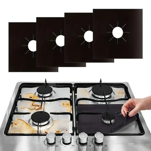 🔥 OVER 40% OFF ♻️ Reusable Gas Stove Burner Liners – Cut-to-Fit, Non-Stick & Easy to Clean