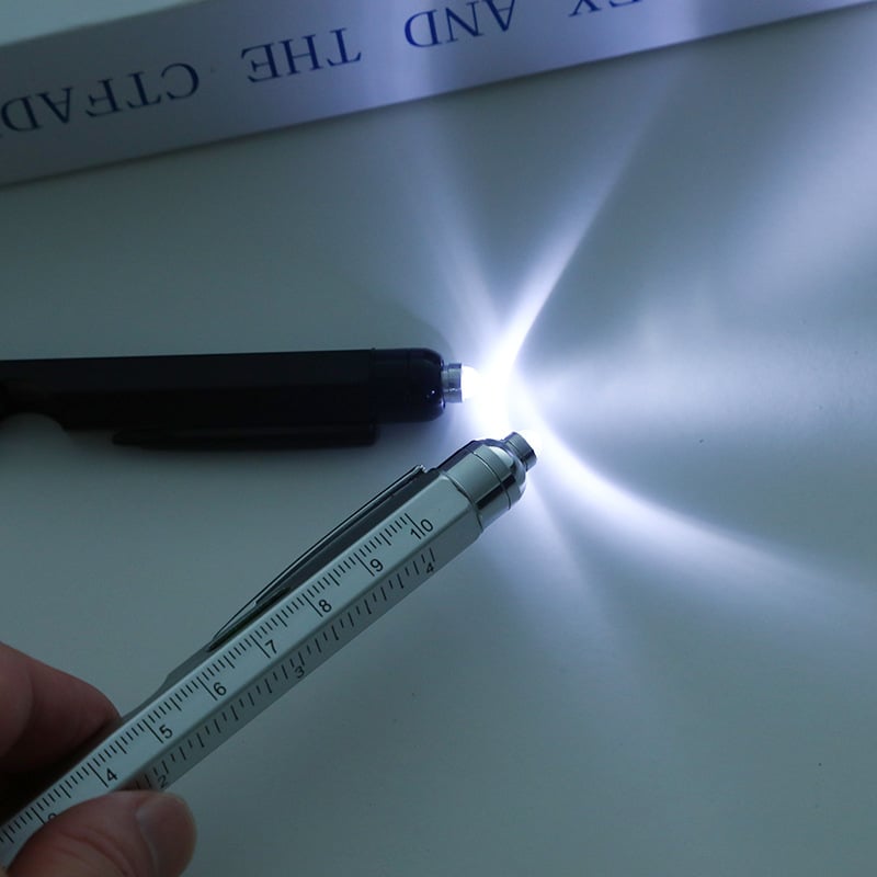 LED light built into the multitool pen