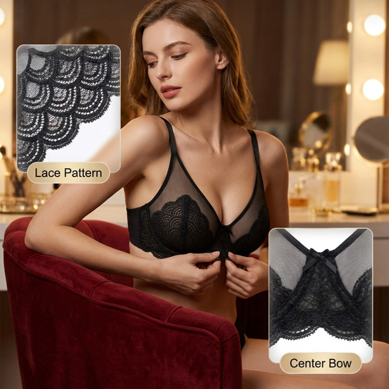 Mermaid lace bra colour options