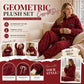 🍂 50% OFF – Women's Embossed Plush Lounge Set | Cosy Textured Two-Piece Winter Pyjamas
