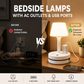 ⏳ LAST DAY SALE: ONLY £15.99! 💡 Bedside Lamp with AC Outlets & USB Ports – Light, Charge & Power in One ✨