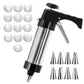 ✨Last Day Promotion - 49% OFF✨Stainless Steel Cookie Pres(Complimentary 13 Discs & 8 Nozzles)