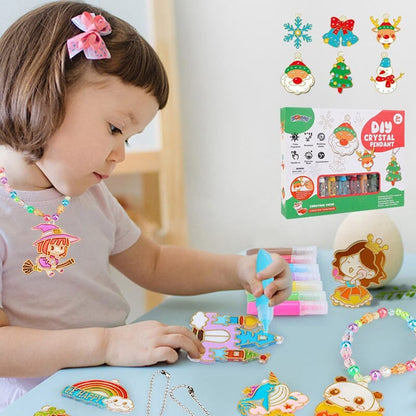 ⏳LAST DAY SALE ONLY ￡10.99!!🎁DIY Crystal Paint Arts and Crafts Set-Create Keychains & Window Art, Non-Toxic Creative Gift