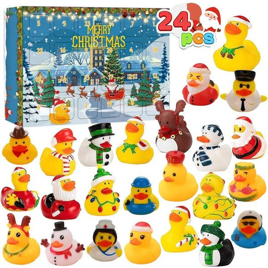 💕Last 24 hours 49% OFF🎄24 PCS COUNTDOWN CHRISTMAS RUBBER DUCKS ADVENT CALENDAR🎅