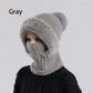 ❄️ 50% OFF – Women's 3-in-1 Knitted Beanie, Scarf & Face Cover | Warm Winter Outdoor Set