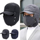 🔥BLACK FRIDAY SALE 49% OFF!🔥Men Winter Ear Flap Trapper Hat Face Mask Fur Aviator Thermal Warm Snow Ski Cap🧢❄️