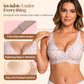 💜💜Jelly Wireless Womens Comfortable Wireless Bras Push Up Bralettes Seamless Tshirts Bras Deep V Everyday Bras