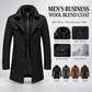 🔥Christmas Sale-Up to 50% OFF✨ Men’s Elegant Wool Blend Coat – Business Style Winter Outerwear