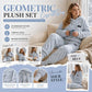 🍂 50% OFF – Women's Embossed Plush Lounge Set | Cosy Textured Two-Piece Winter Pyjamas