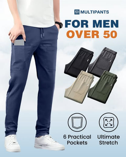 🔥 LAST DAY – 65% OFF 🏆 MultiPants High-Stretch Cargo Pants – 6 Pockets, Water-Repellent & Built to Move