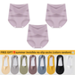 💖Last Day-Buy 1 Get 3 Packs💖Plus-Size High-Waist Cross Tummy Control Panties