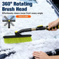 🎁👍HOT SALE 50% OFF❄️Telescopic Car Snow & Ice Scraper – 360° Rotating Brush