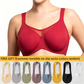 🔥Last Day Special Price £7.99💐Women's Elegant Sheer Full Coverage Plus Size Bra