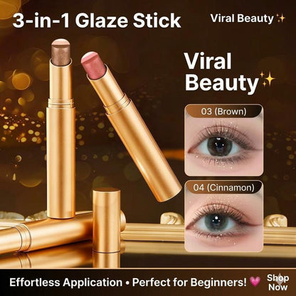 🏆 FLASH SALE: Buy 1 Get 3 FREE! 💥 50K+ SOLD | 3-Colour Eyeshadow Stick – Waterproof, Smudge-Proof & Long-Lasting ✨