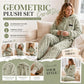 🍂 50% OFF – Women's Embossed Plush Lounge Set | Cosy Textured Two-Piece Winter Pyjamas