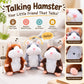 🐹 Last Day Special Price £9.99! Free Shipping！✨Talking Hamster Plush – repeats whatever you say, auto head-shaking, hilarious fun for kids & adults.🎁