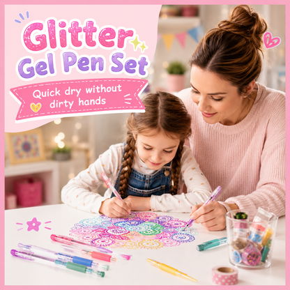 🔥 LAST DAY! 50% OFF! ✨ Sparkle Glitter Gel Pen Set | 8/12/18-Piece Sets | Smooth & Shimmery Gel Pens | Perfect for Journaling, Crafts & Creative Projects 🎨