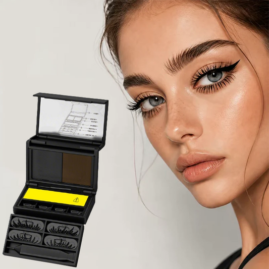 🔥 50% OFF 👁️ 3-in-1 Eyeliner & Lower Lash Stamp Kit – Perfect Wings, Natural Lashes & Beauty Marks in Seconds