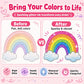 🎨Glitter Effect Brush Markers🥇✨: Create Sparkling Art Smoothly 🥳(🌈24-96 Colors | Smooth No Clog | No Bleed Through📝)