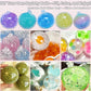🔥HOT SALE 50% OFF🎁✨DIY Stress Ball Making Kit, Includes 6 Filling Packs, 10 Transparent Blank Soft Skins, Expansion Tool, Ideal for Adult Stress Relief, Squishy Maker