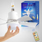 🔥Father's Day Presale  49% OFF😊2-IN-1 PORTABLE CEILING FAN & LIGHT with Remote Control