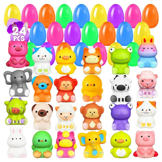 🔥Easter Best Gift 49% OFF-🎁24 PCS Easter Eggs Prefilled Slow Rising Squishy Toys