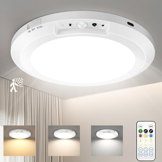 ⏳LAST DAY SALE 50% OFF🔥Upgraded Wireless Rechargeable Motion Sensor Ceiling Light with Remote